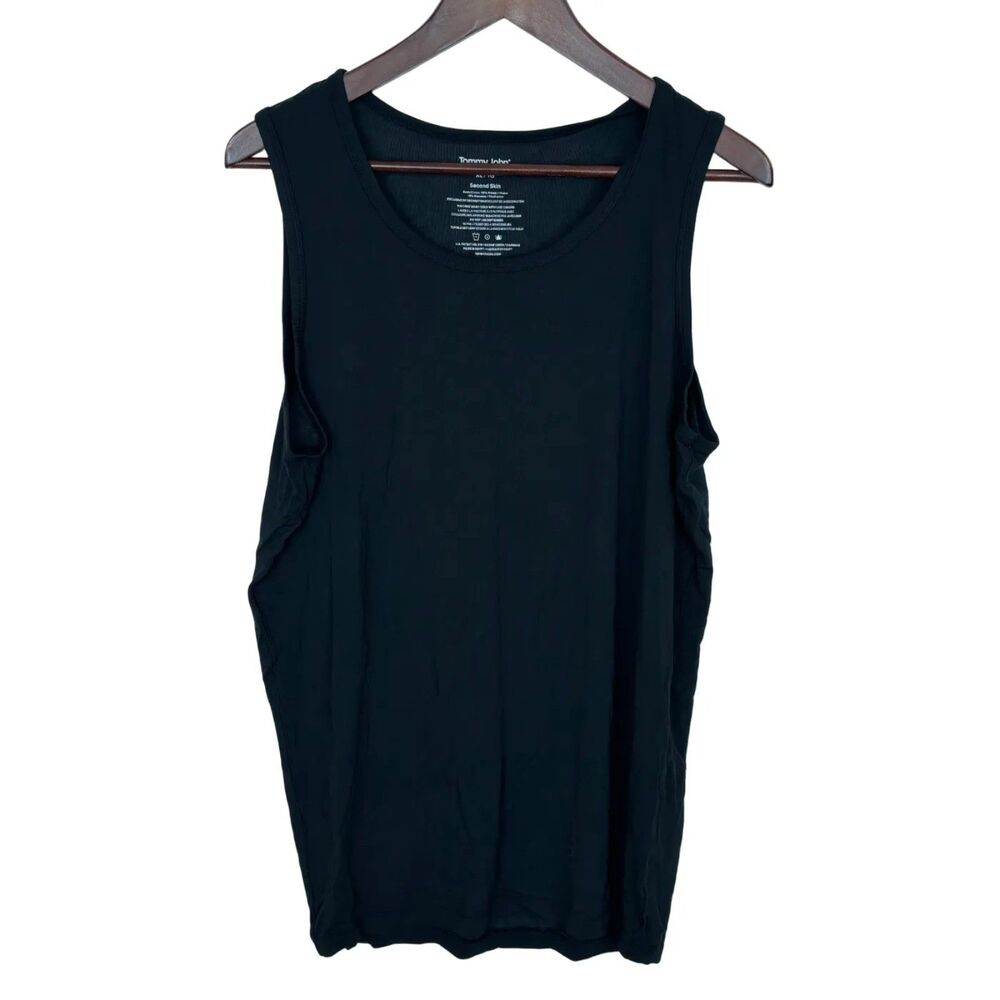 Tommy John Second Skin Black Tank Shirt Men's XL